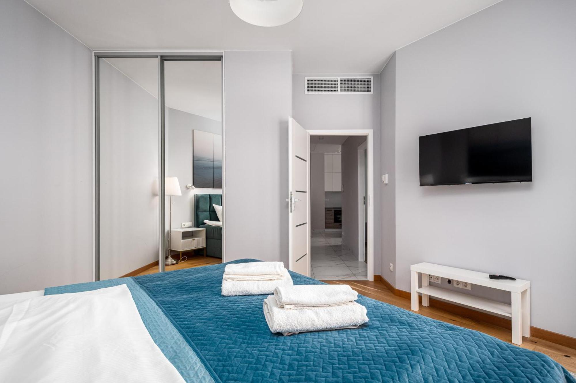 Kasprzaka 29 Wola Tower 3 Rooms, 80M2 16Th Floor, Free Garage By Perfect Apart Warsaw Exterior photo
